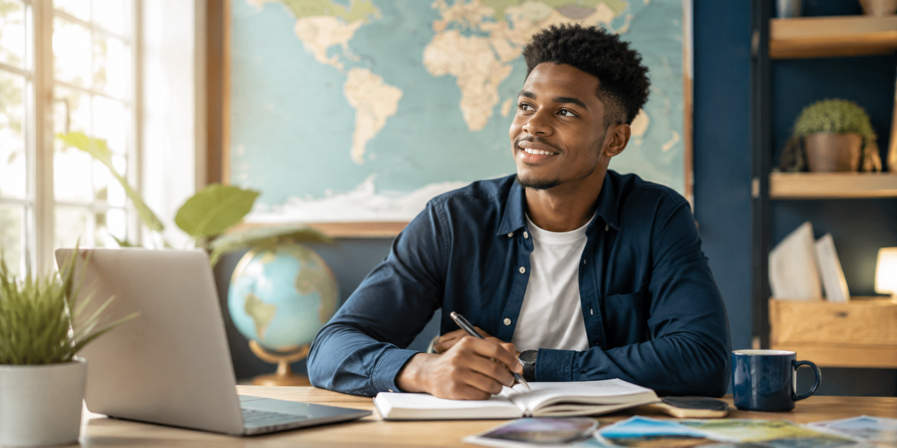 Caribbean student researching international education opportunities
